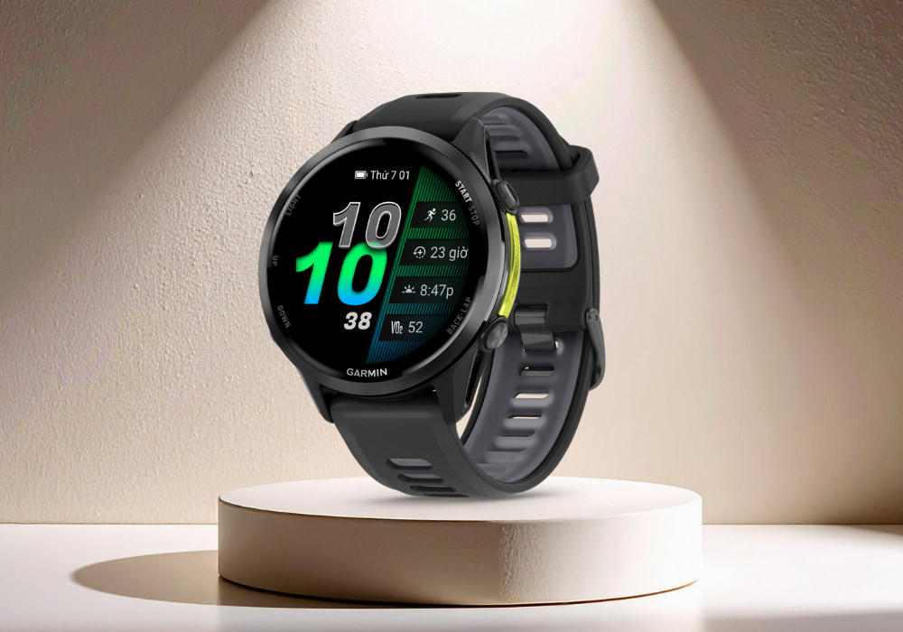 Thiết kế Garmin Forerunner 970 47mm dây silicone