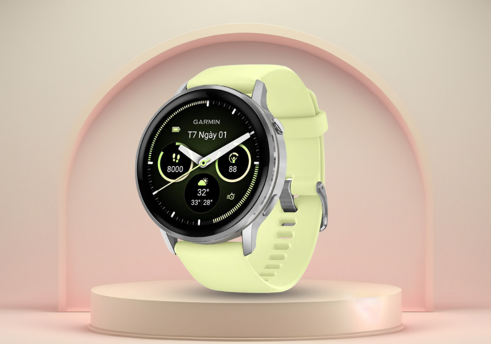 Thiết kế Garmin Venu 4 45mm dây silicone