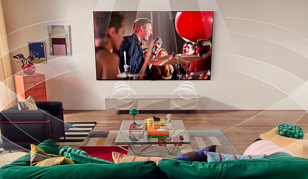 Âm thanh vòm toàn diện 9.1.2 kênh Tivi LG AI 4K 55 Inch 55UA8055PSA