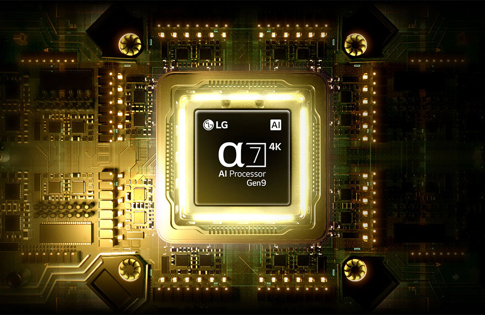Bộ xử lý α7 AI 4K Gen9 Tivi LG QNED AI 4K 75 Inch 75QNED81BSA