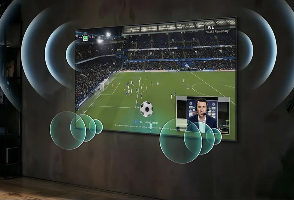 Chế độ Bóng đá AI Pro Tivi Samsung Micro RGB 4K 65 Inch MRA65R95HX