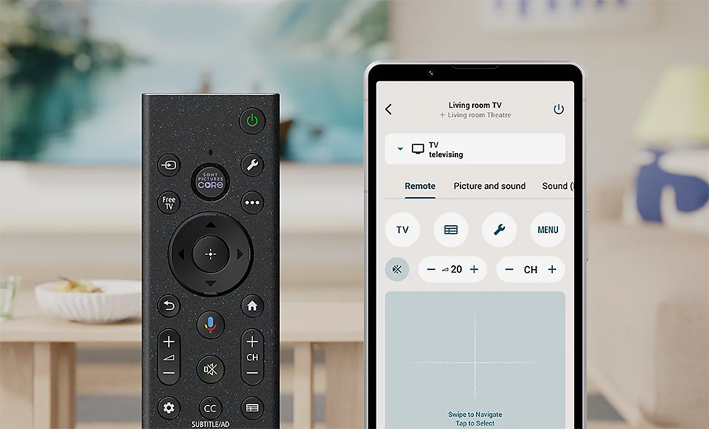 Điều khiển tivi Sony Google TV True RGB BRAVIA 7 II K-65XR70M2