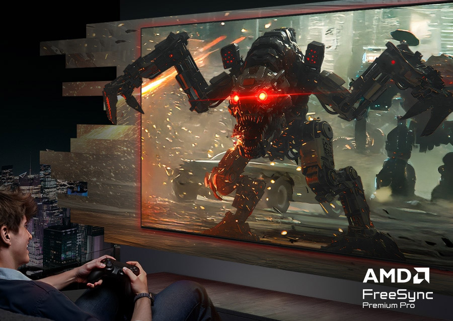 Công nghệ FreeSync Premium Pro Tivi Samsung Micro RGB 4K 75 Inch MRA75R95HX