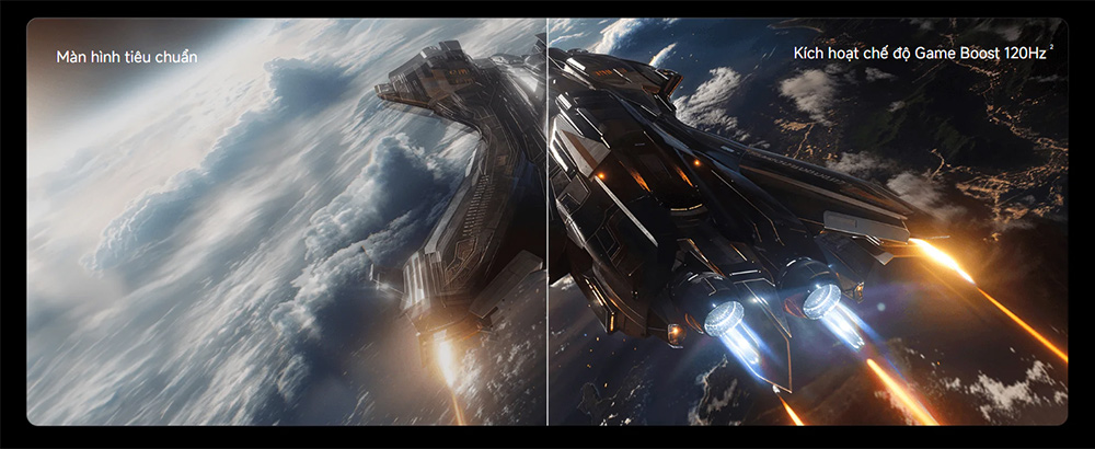 Chơi game mượt mà cùng Game Boost 120Hz