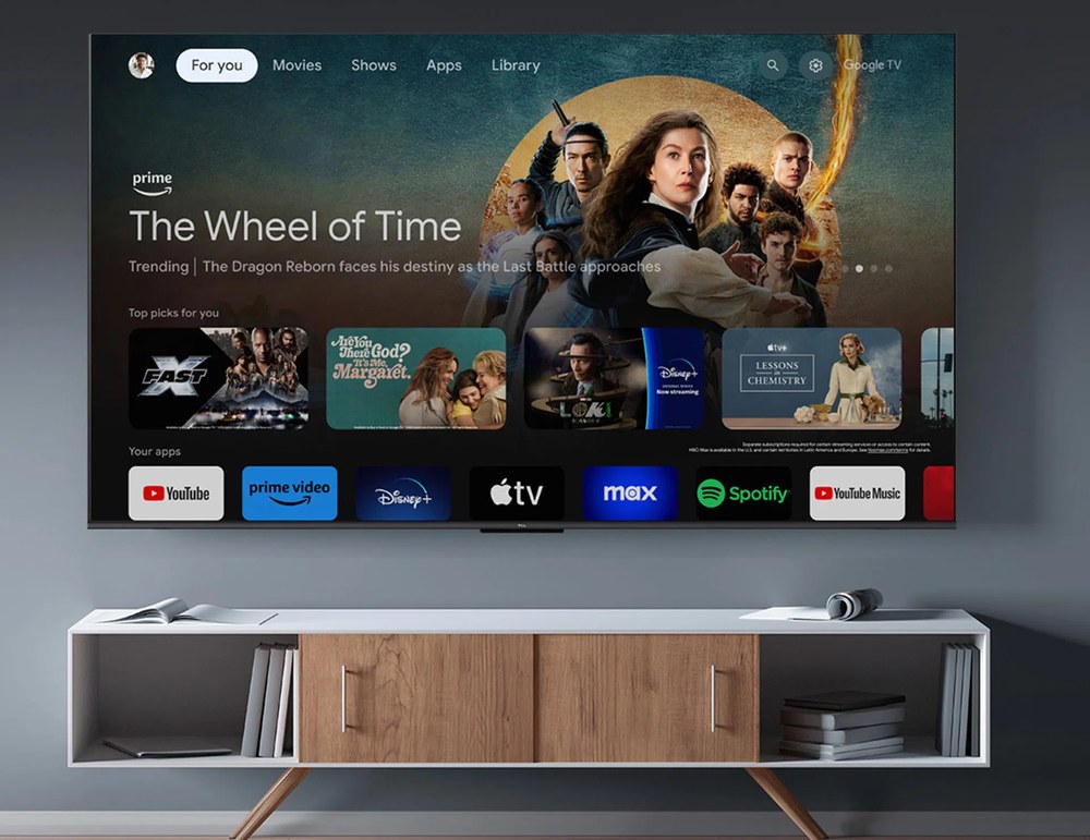 Hệ điều hành Google TV Tivi TCL QLED 4K 75 Inch 75T6C