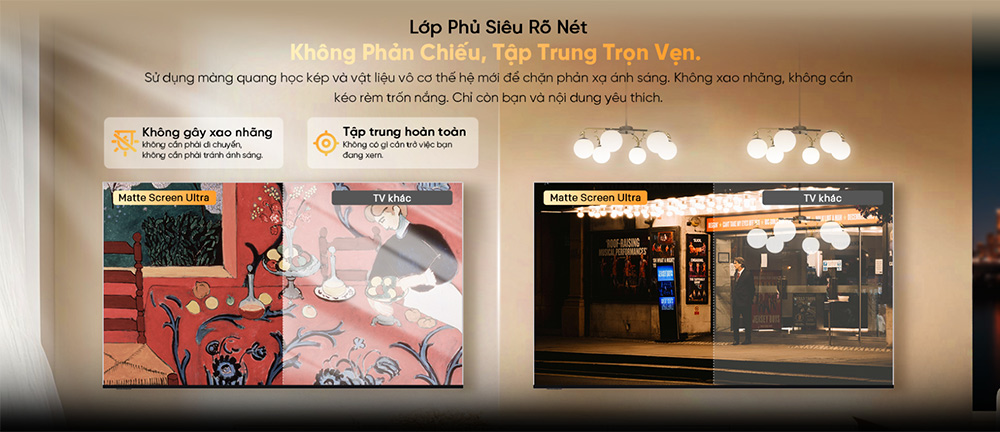 Lớp phủ màn hình siêu rõ nét, chống phản chiếu