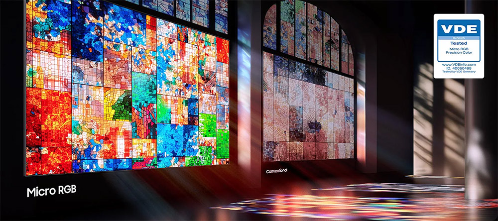 Tivi Samsung Micro RGB 4K 75 Inch MRA75R95HX tái hiện chính xác 100% dải màu