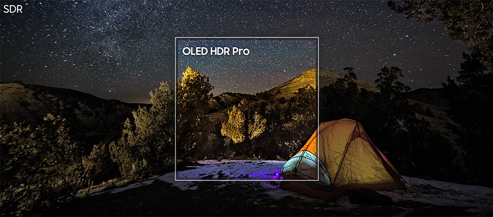 Công nghệ OLED HDR Pro Tivi Samsung OLED 4K Vision AI 65 Inch QA65S95HX