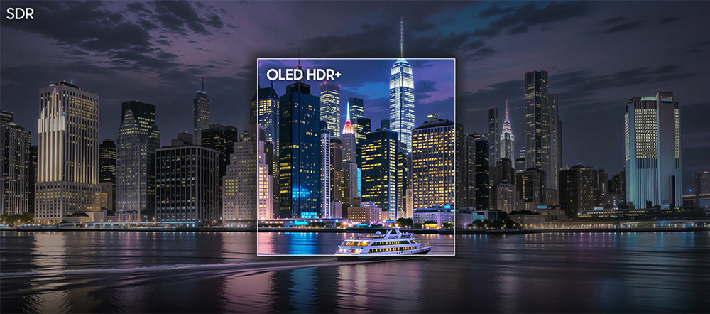 Công nghệ OLED HDR+ Tivi Samsung OLED 4K Vision AI 83 Inch QA83S90HA