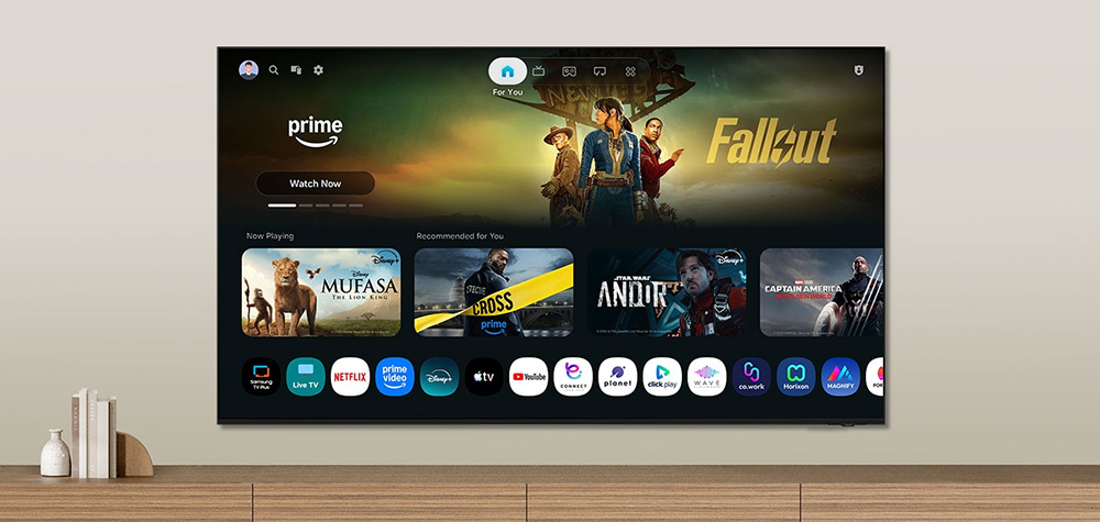 Hệ điều hành One UI Tizen Tivi Samsung Mini LED 4K 55 Inch UA55M80HA