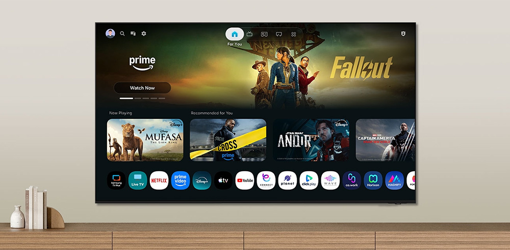 Hệ điều hành One UI Tizen Tivi Samsung Micro RGB 4K 65 Inch MRA65R95HX