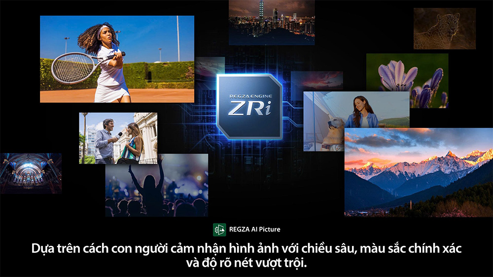 Công nghệ Regza AI Picture Tivi Mini LED Toshiba AI 4K 85 Inch 85Z670SP