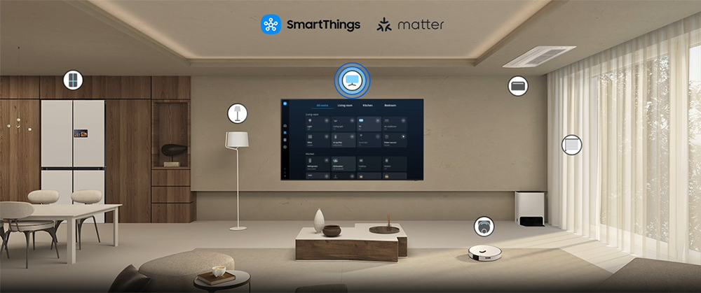 Ứng dụng SmartThings Tivi Samsung Micro RGB 4K 85 Inch MRA85R95HX