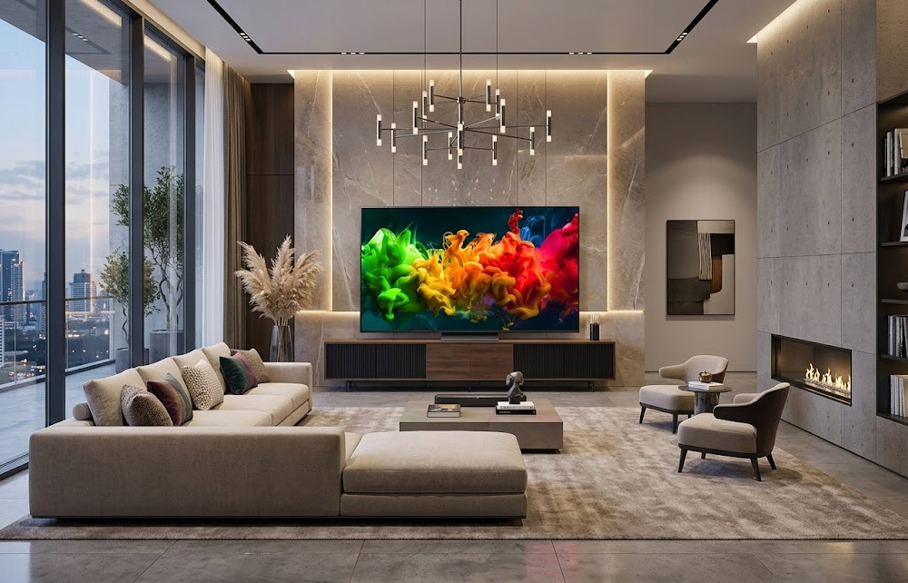 Vẻ ngoài hiện đại Tivi LG QNED AI 4K 75 Inch 75QNED81BSA