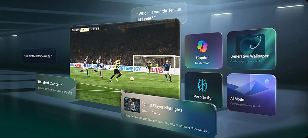 Samsung Vision AI Companion Tivi Samsung OLED 4K Vision AI 77 Inch QA77S90HA