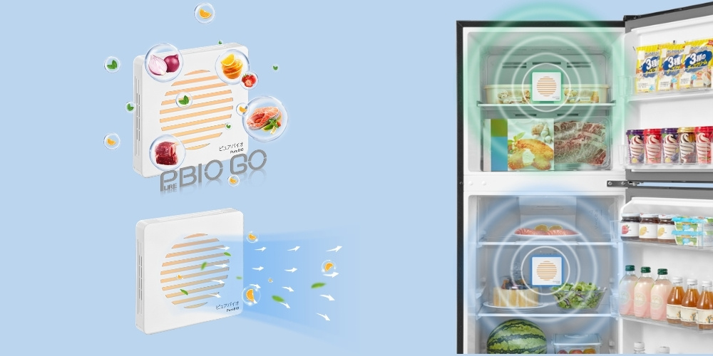 Bộ lọc PureBio Go giúp không gian tủ lạnh luôn thơm mát và sạch vi khuẩn