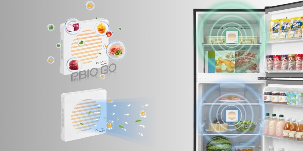Bộ lọc PureBio Go trên tủ lạnh Toshiba Inverter GR-RT268WE-PMV(68)