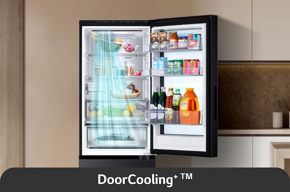 Công nghệ DoorCooling làm lạnh nhanh bên trong tủ lạnh LG B33BGA