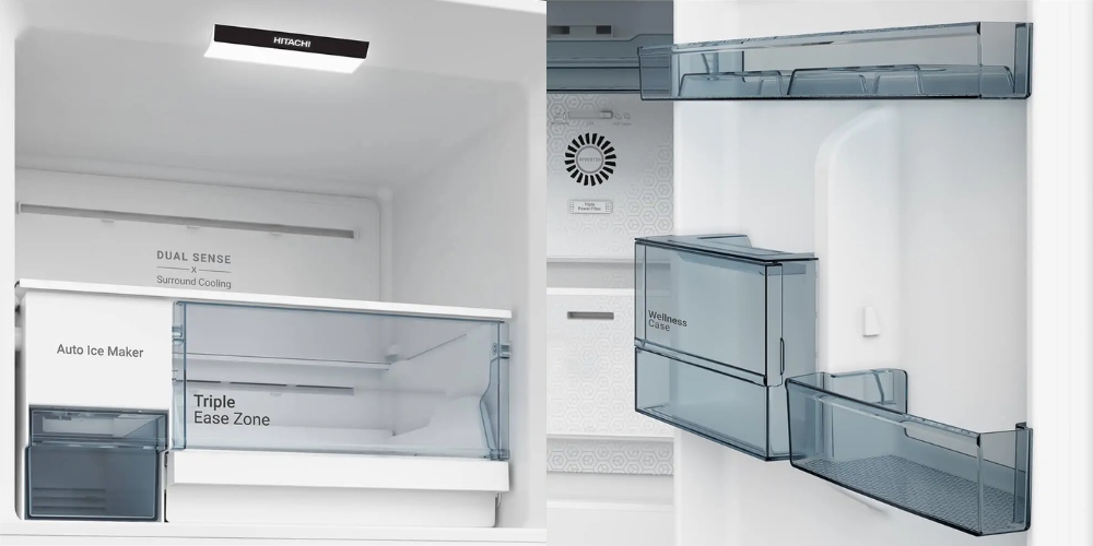 Đèn LED tiết kiệm điện, ngăn cửa linh hoạt dễ sắp xếp