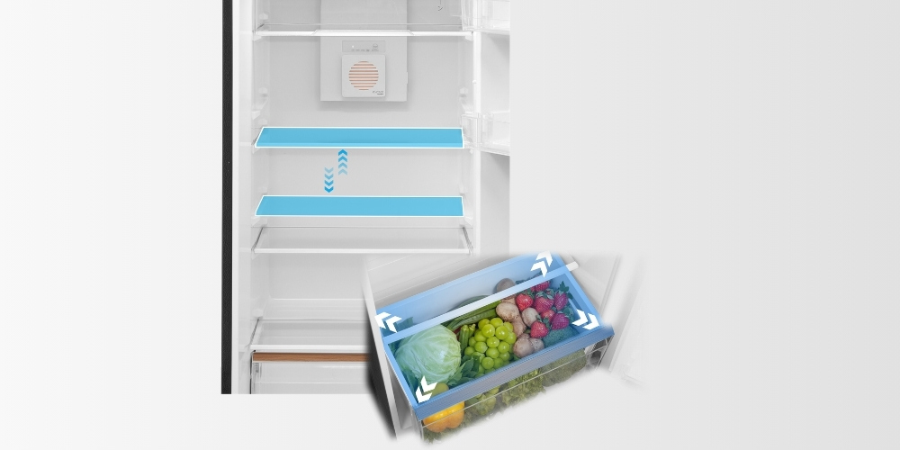 Khay kệ bằng kính chịu lực bền bỉ, dễ dàng thay đổi vị trí để tối ưu không gian lưu trữ