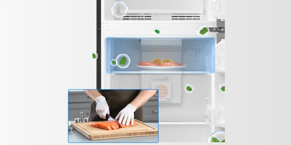 Ngăn đông mềm Cooling Zone -1 độ C giúp bảo quản thịt cá tươi ngon, chế biến ngay không cần rã đông