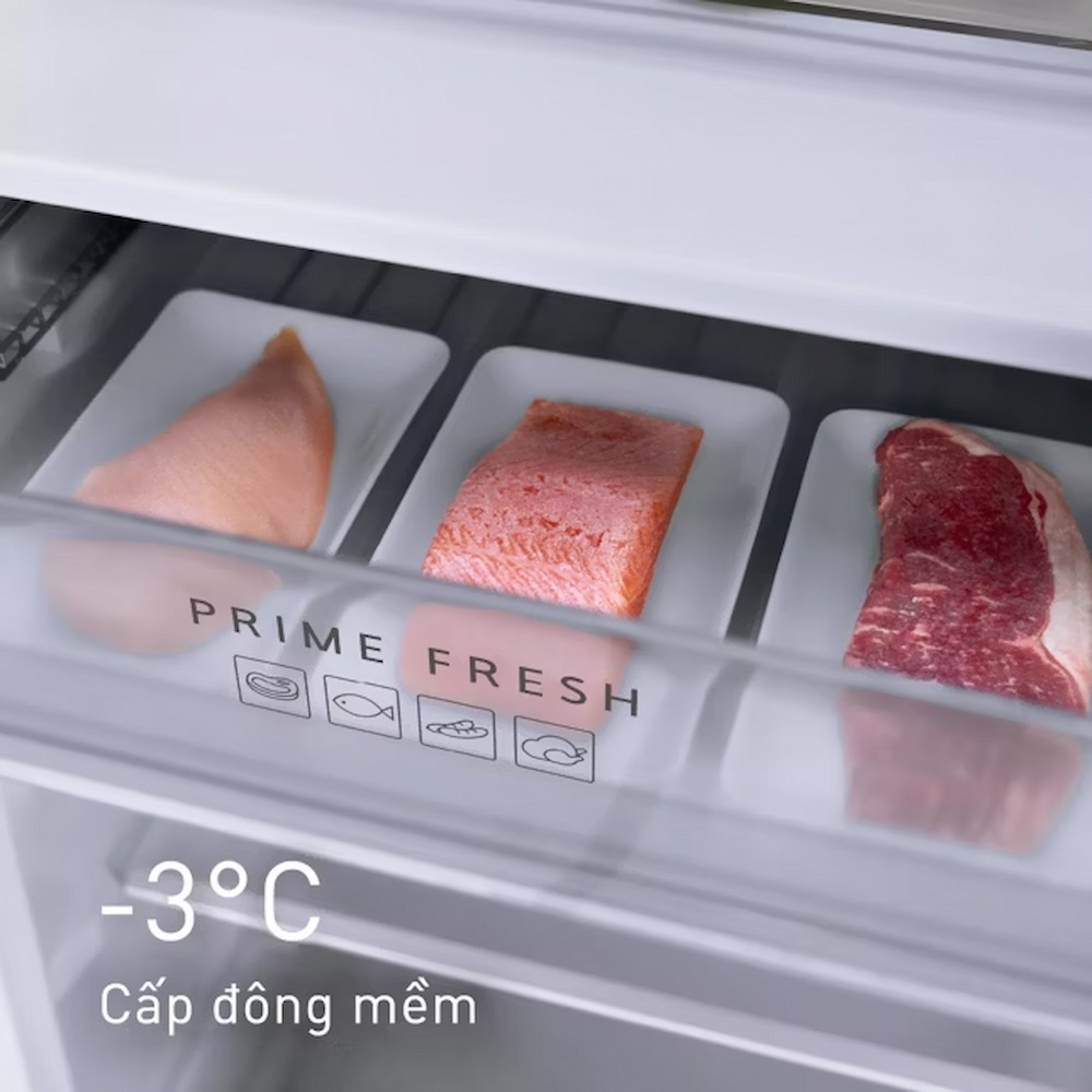 Ngăn đông mềm Prime Fresh bảo quản cá thịt đông mềm ở -3°C