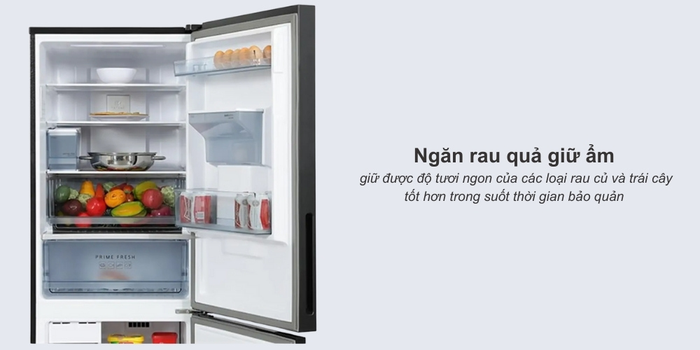Ngăn rau củ giữ ẩm giúp rau quả luôn tươi mới