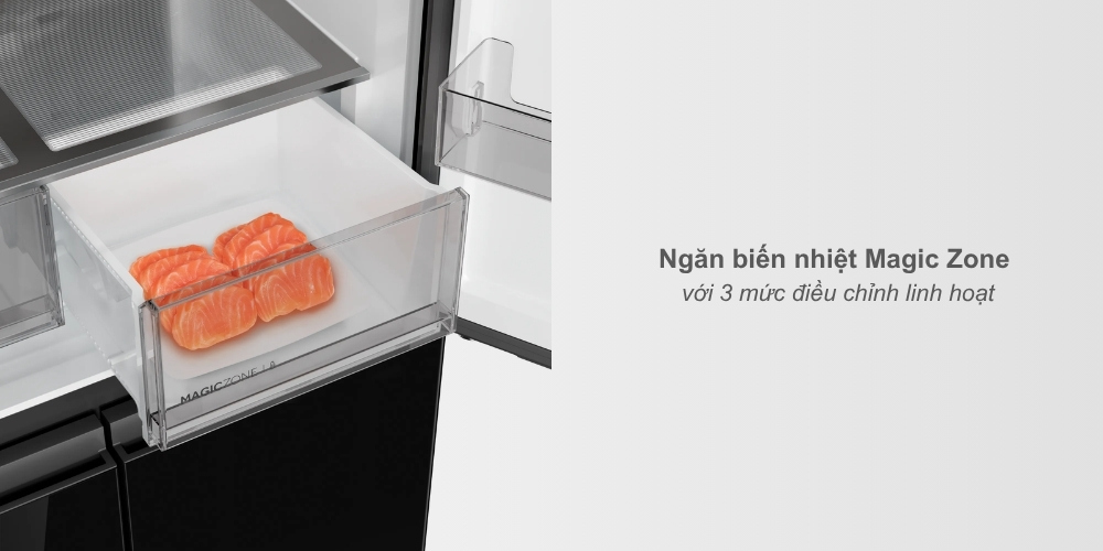 Tủ Lạnh 495 Lít AQR-MA570XA(GB)U1 có ngăn biến nhiệt Magic Zone 
