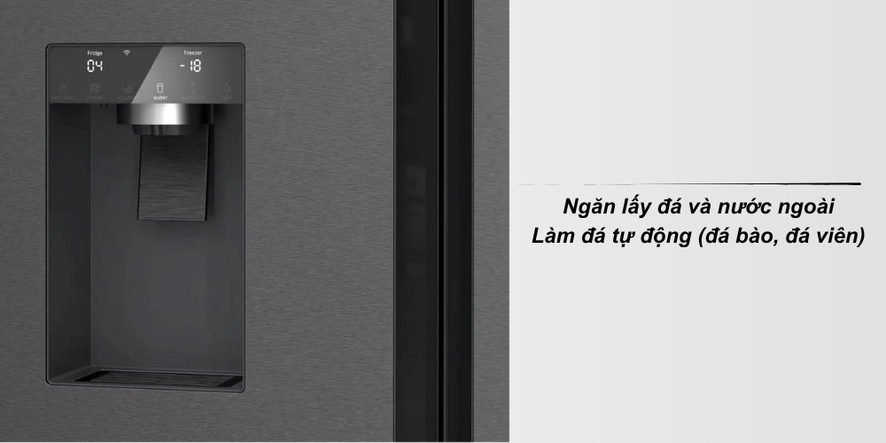 Tủ Lạnh Bosch 574 Lít KFI96AXEA lấy đá và nước bên ngoài, làm đá tự động
