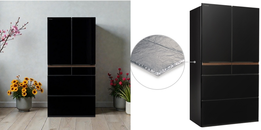 Tủ Lạnh Hitachi Inverter R-GW670TV XK trang bị tấm cách nhiệt VIP 