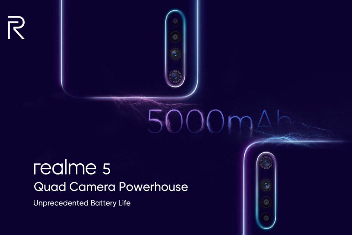 Điện thoại Realme có dung lượng pin khủng từ 5000mAh trở lên