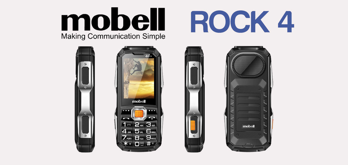 Mobell Rock 4 4G có thiết kế độc đáo