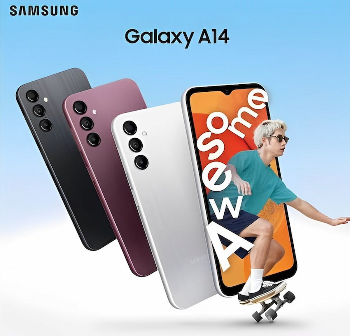 Samsung Galaxy A14 4G mang thiết kế đậm chất Gen Z