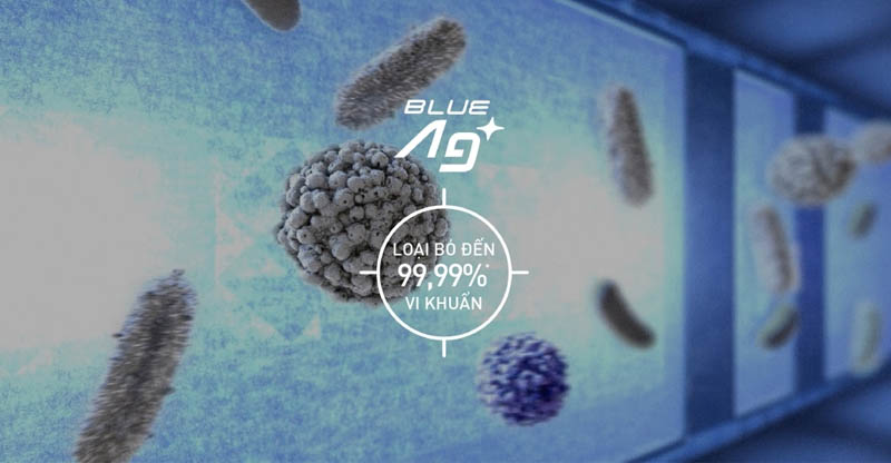 Công nghệ Blue Ag diệt khuẩn 99,99%