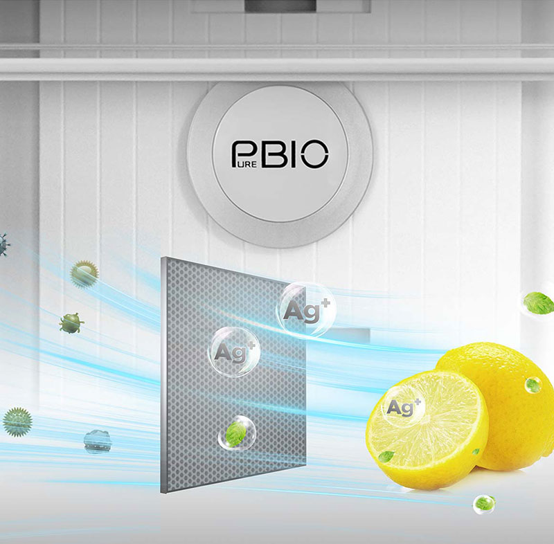 Công nghệ PureBio loại bỏ vi khuẩn và mùi hôi