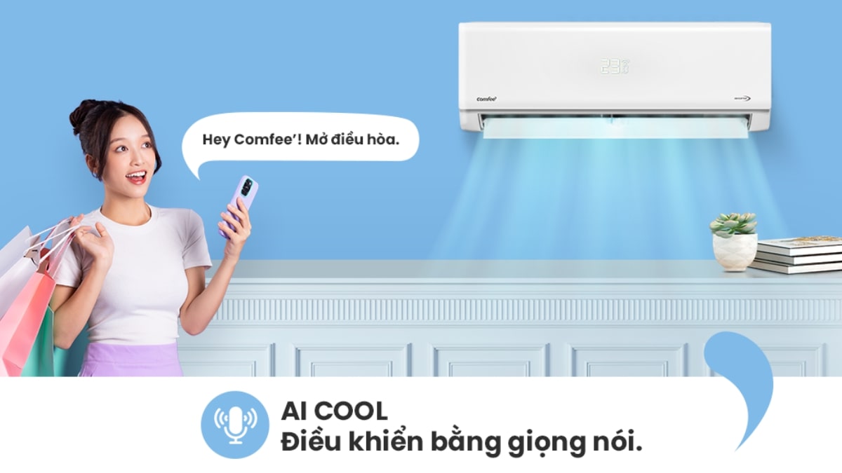 Điều khiển máy lạnh Comfee dễ dàng bằng giọng nói