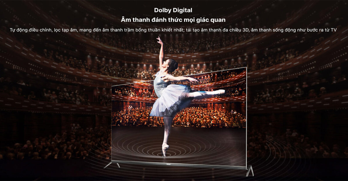 Âm thanh Dolby Digital kiến tạo không gian nghe nhạc đẳng cấp