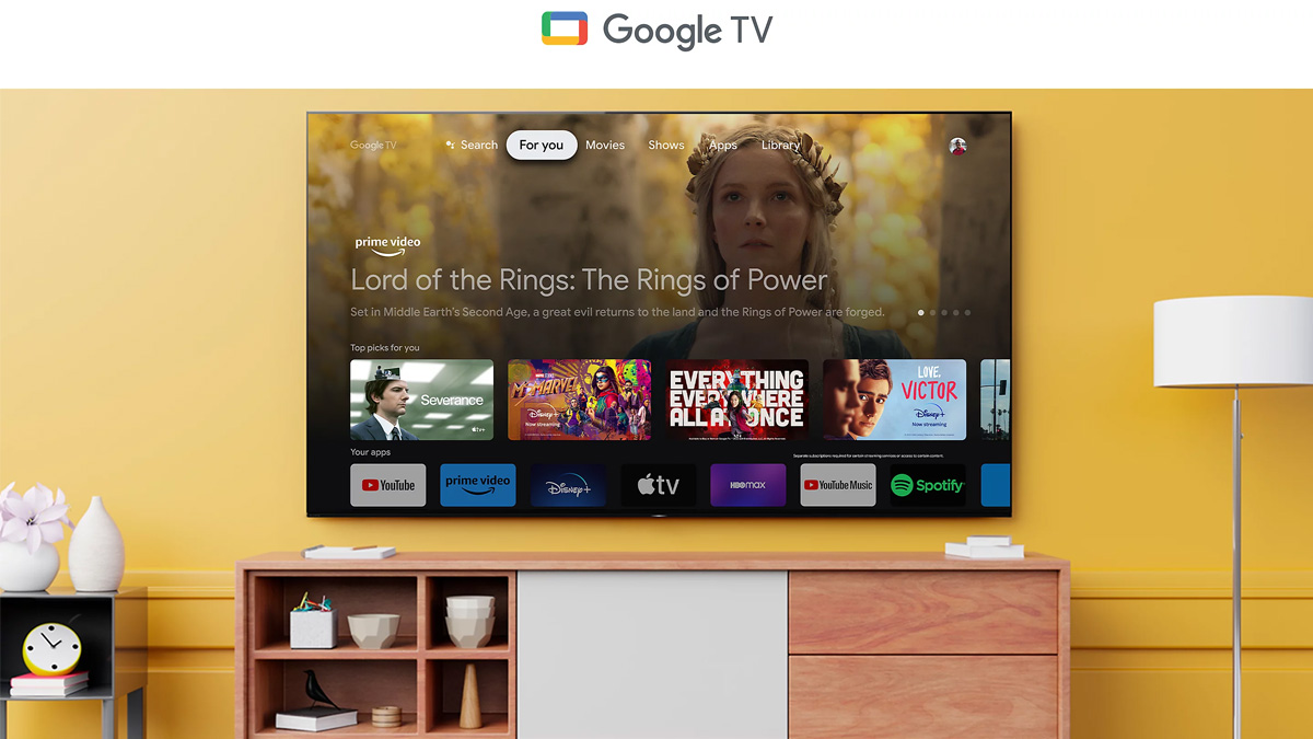 Google TV cung cấp nhiều tài nguyên giải trí