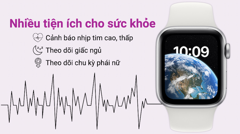 Theo dõi và bảo vệ sức khỏe trên Apple Watch SE 2022 LTE 40mm