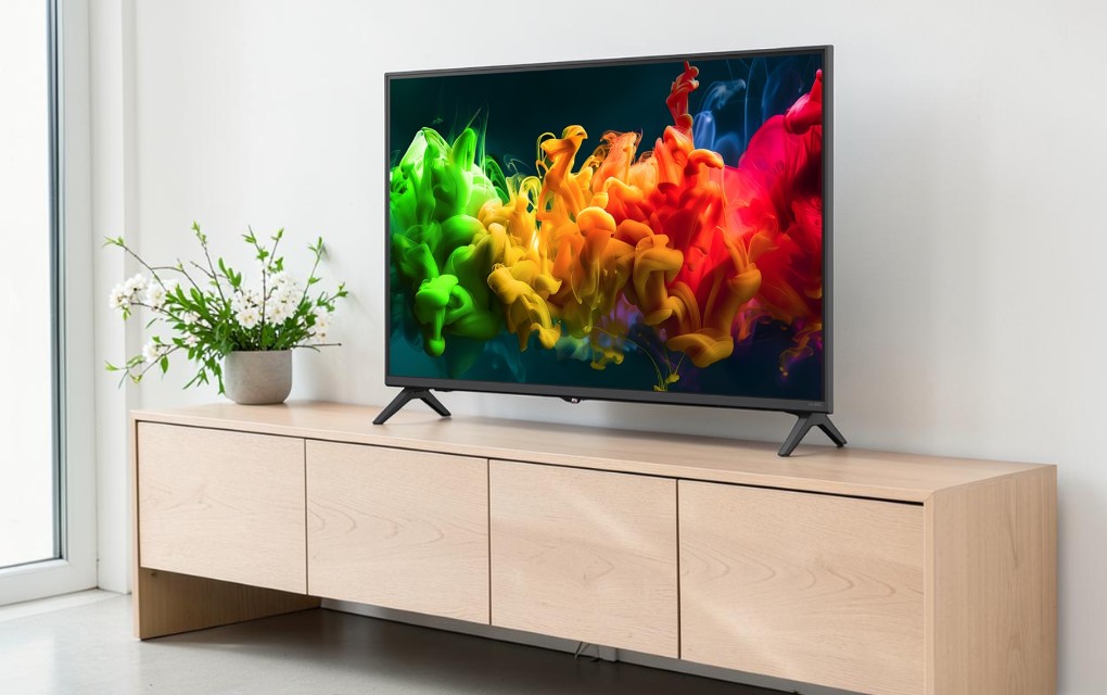 Thiết kế thanh lịch Tivi LG QNED AI 4K 43 Inch 43QNED80BSA