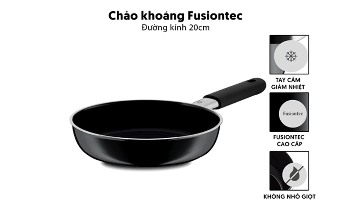 Chảo Fusiontec WMF 20cm không nhỏ giọt 