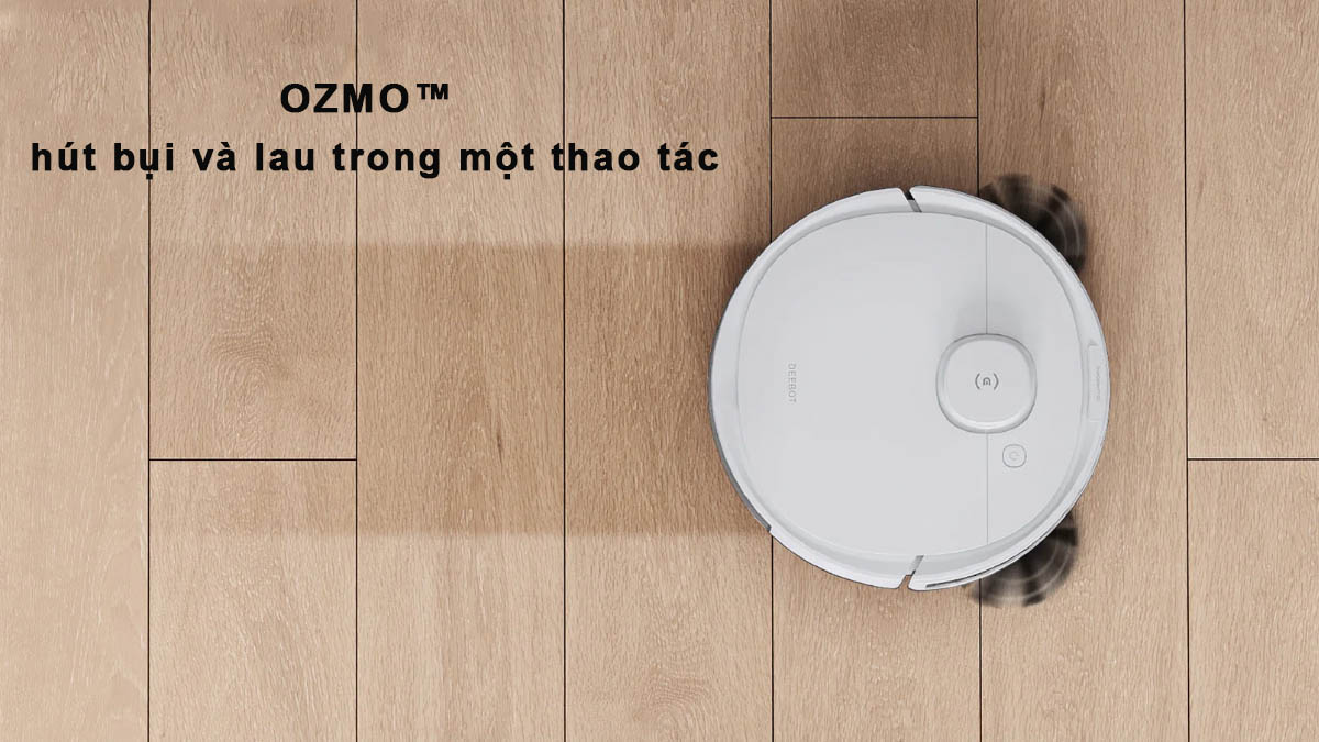 Công nghệ OZMO™ giúp Robot N8Pro-DLN11 vừa hút bụi vừa lau nhà