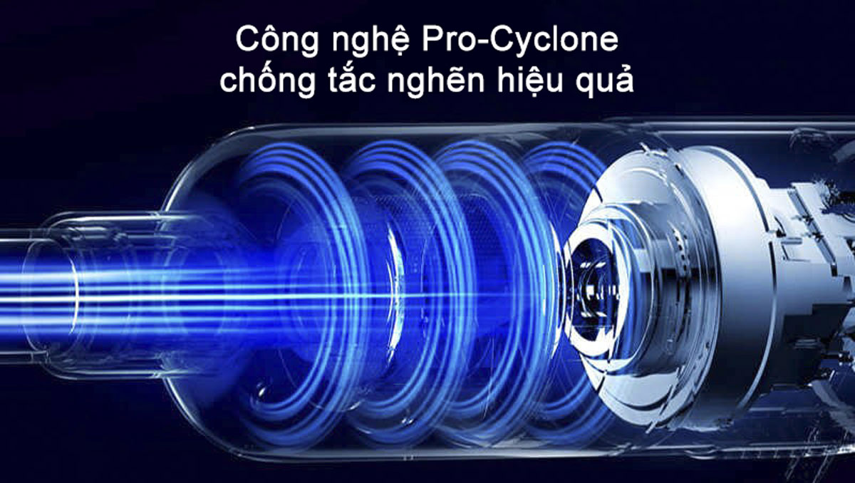 Công nghệ Pro-Cyclone máy hút bụi Deerma DX700S