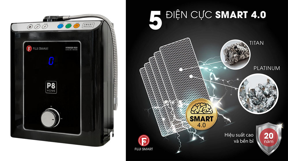 Fuji Smart P8 Home sử dụng 5 tấm điện cực thế hệ mới SMART 4.0