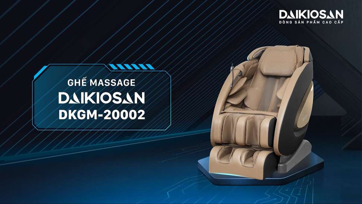 Ghế massage Daikiosan DKGM-20002 sở hữu thiết kế sang trọng