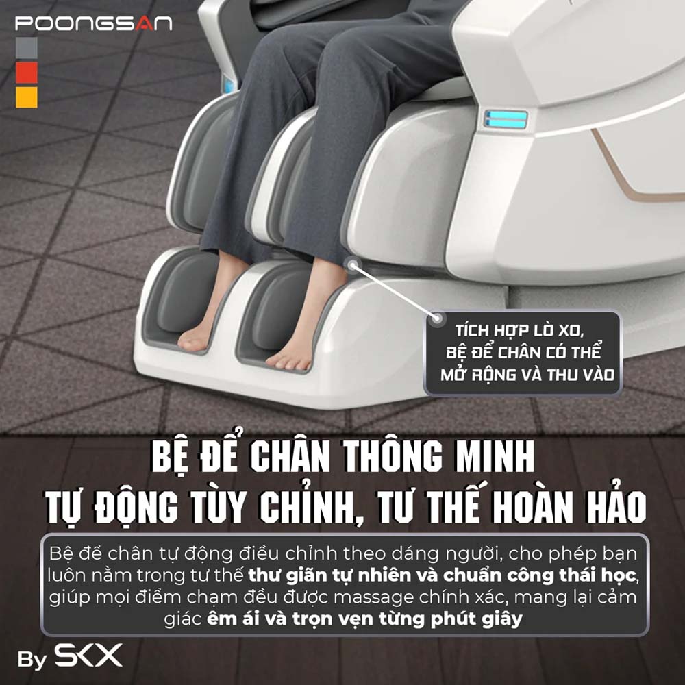 Bệ để chân thông minh có khả năng tùy biến theo dáng người