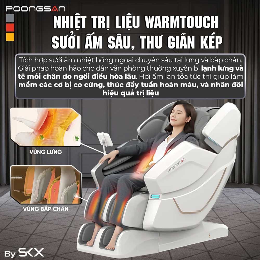 Nhiệt hồng ngoại WarmTouch xoa dịu cơ bắp