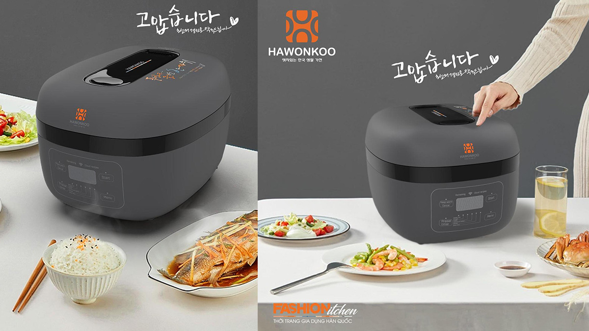 Hawonkoo RCH-152-IH-GR tích hợp 7 chế độ nấu nướng