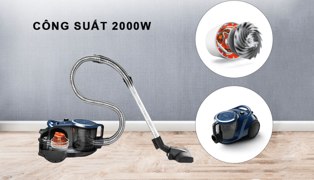 Máy Hút Bụi Gia Đình Bosch BGS412000 có công suất hoạt động mạnh mẽ