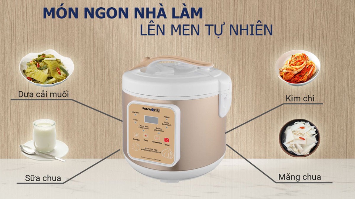 Máy làm tỏi đen đa năng Panworld PW-1211 chức năng đa dạng